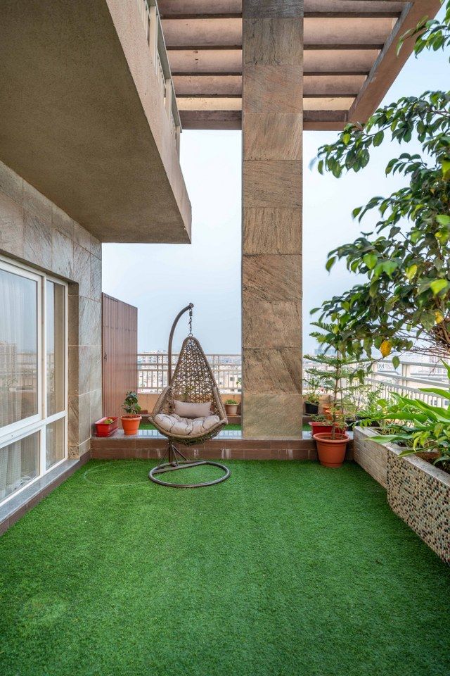 Urban Balcony with Vertical Garden Wall & Decking #1